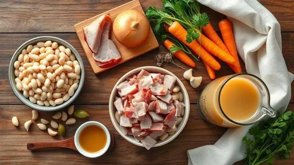 Ingredientes da receita Ham and Bean Soup