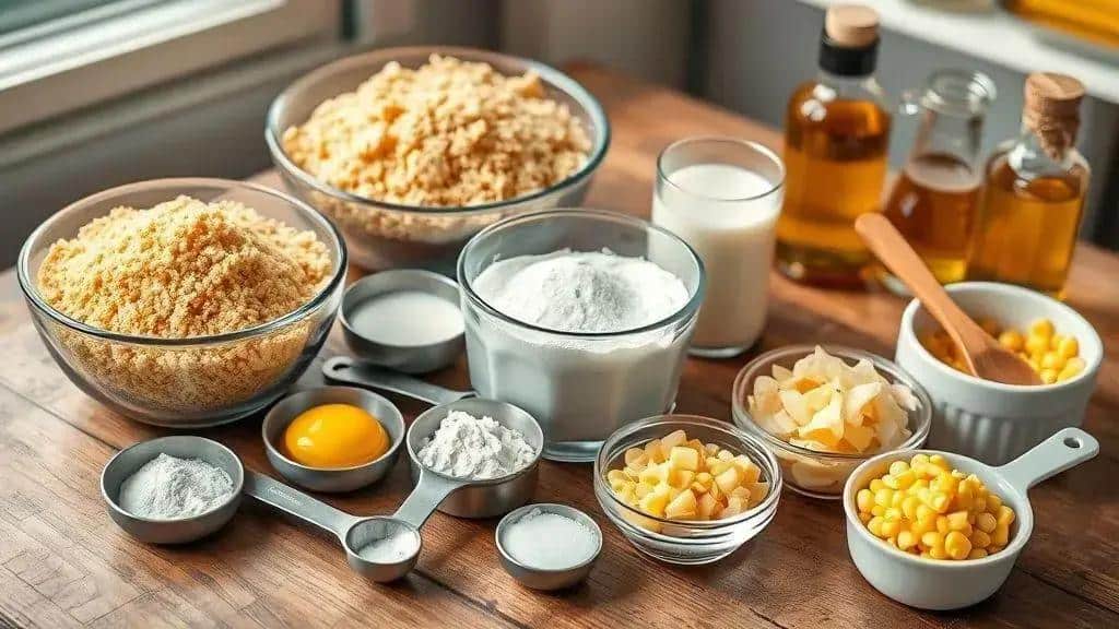 Ingredientes da receita hush puppies