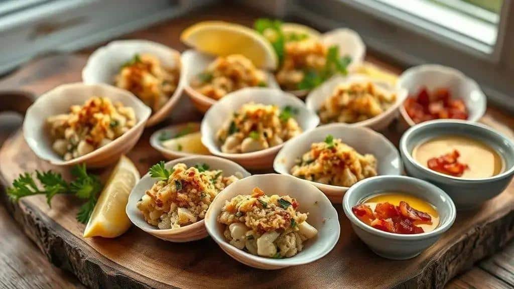 Ingredientes da receita Mariscos recheados New England