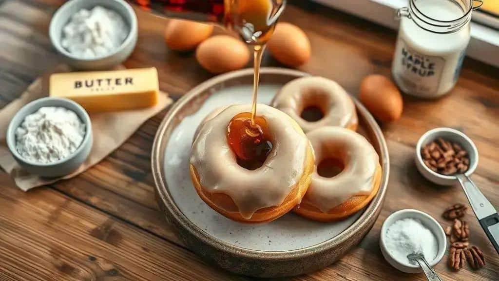 Ingredientes da receita Rosquinhas com xarope de Maple
