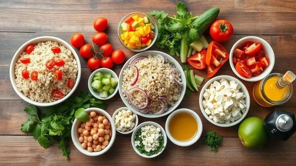 Ingredientes da receita Salada de Quinoa