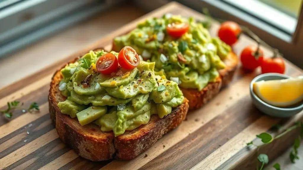 Ingredientes da receita Torrada com Abacate e Limão Costa Oeste avocado toast