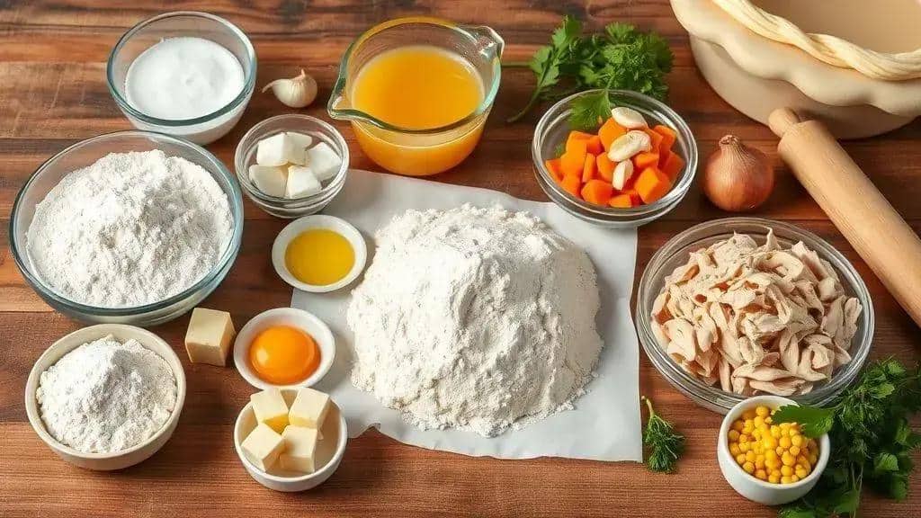 Ingredientes da receita Torta de Frango do Centro-Oeste