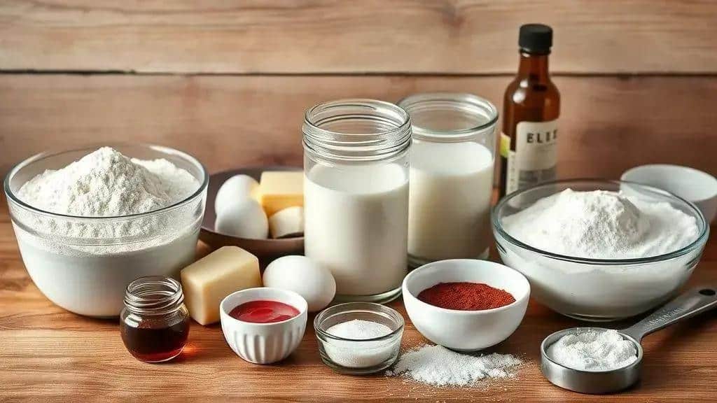 Ingredientes do red velvet cake (lista e substituições)