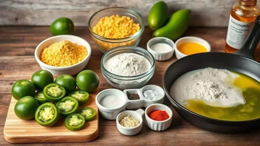 Ingredients of recipe Fried Green Tomatoes
