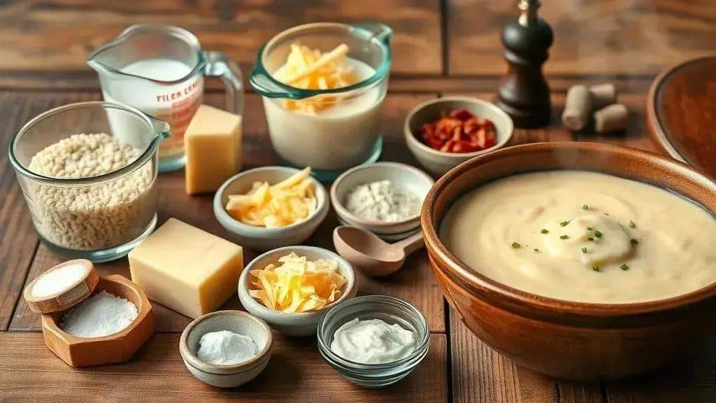 Ingredients of recipe Grits Cremosos