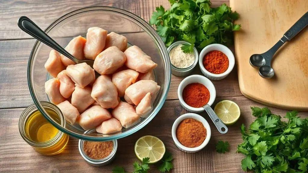 Marinada e temperos essenciais para o frango