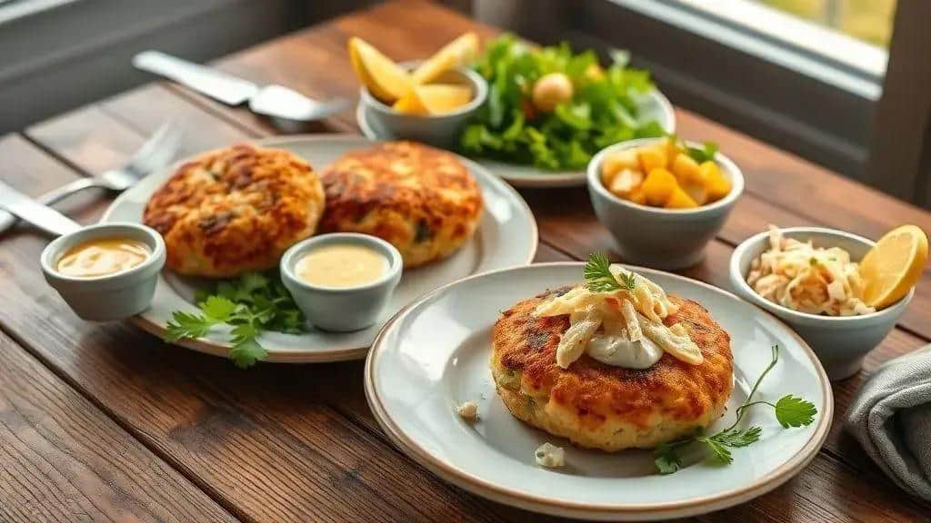 Molhos e acompanhamentos ideais para Crab Cakes