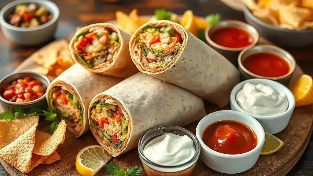 Molhos e acompanhamentos que combinam com burrito Tex-Mex Molhos e acompanhamentos que combinam com burrito Tex-Mex