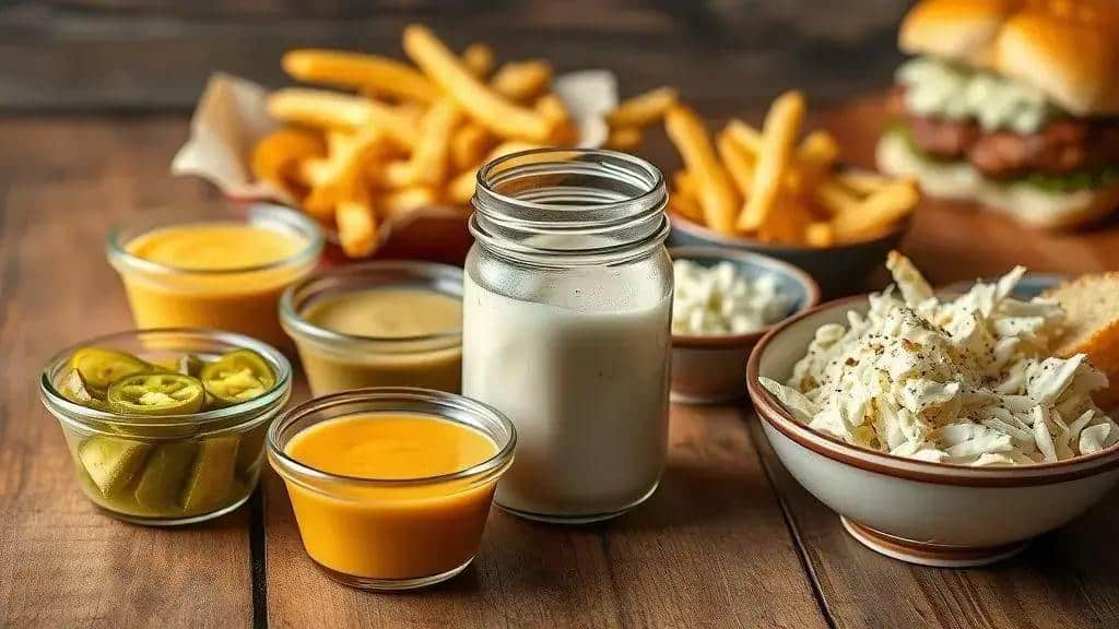 Molhos, picles e acompanhamentos ideais