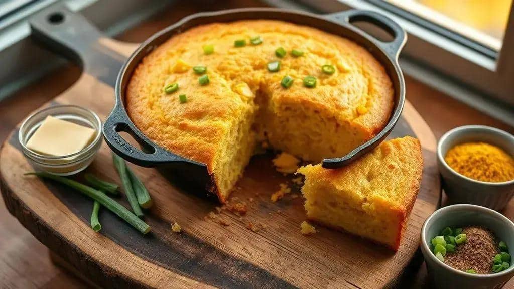 Pão de Milho Apimentado Cajun & Creole cornbread