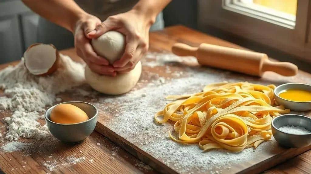 Passo a passo: massa fresca para macarrão caseiro