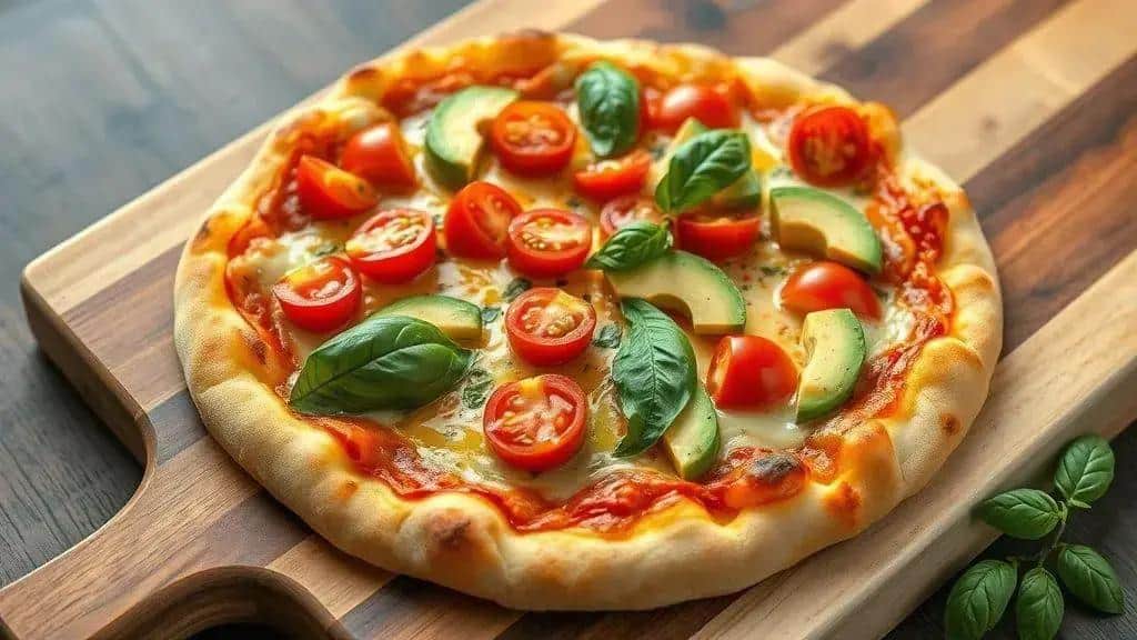 Pizza Vegetariana Colorida Costa Oeste veggie pizza