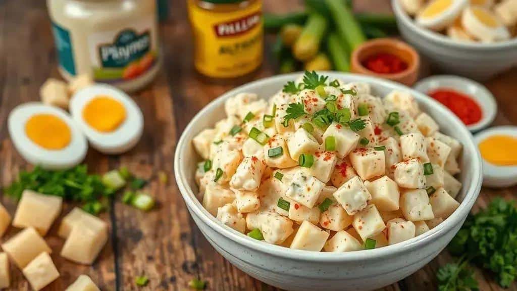 Salada de Batata Cremosa Sul dos EUA potato salad