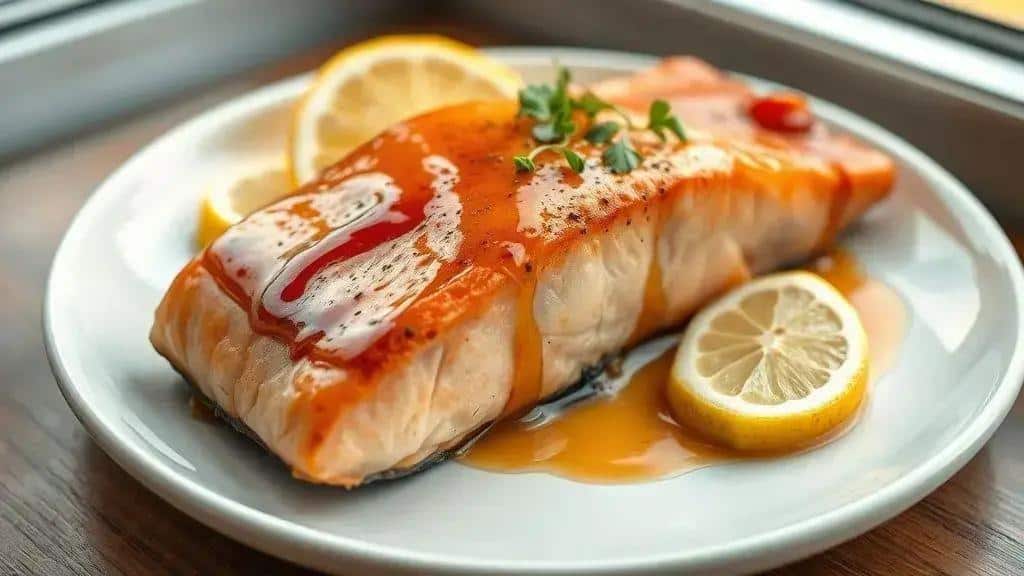 Salmão com Calda de Maple New England maple salmon