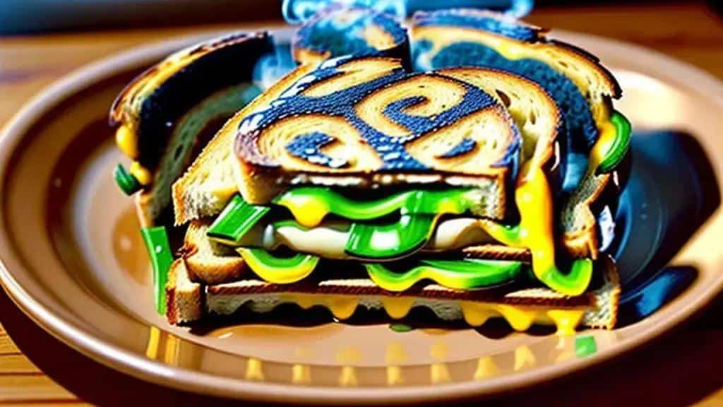 Sanduíche de Queijo Derretido Midwest grilled cheese