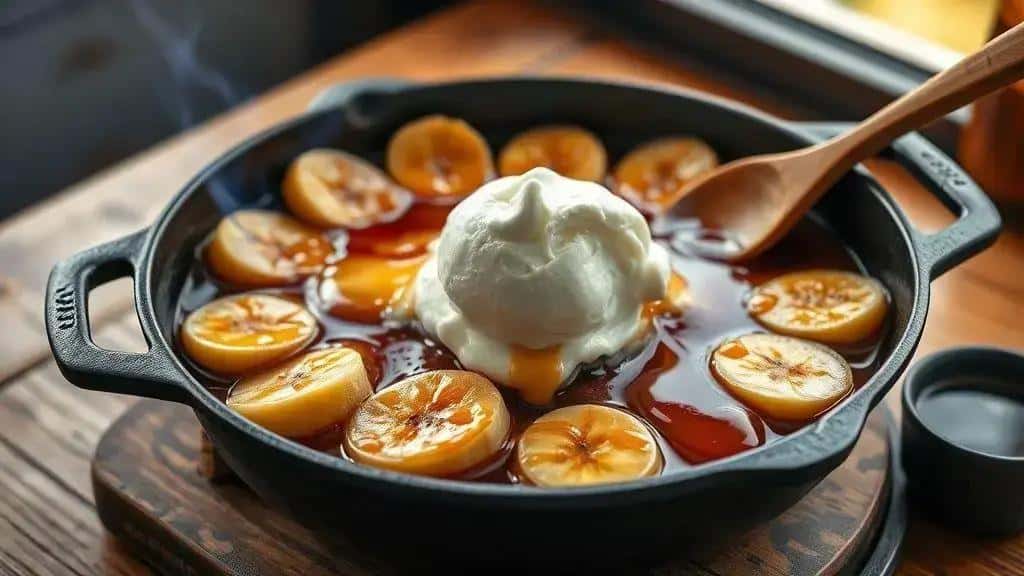 Sobremesa Flambada de Nova Orleans Cajun & Creole bananas foster