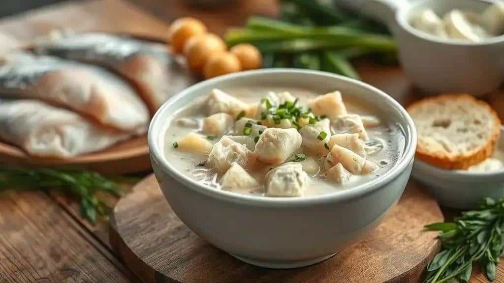 Sopa de Peixe Tradicional New England fish chowder