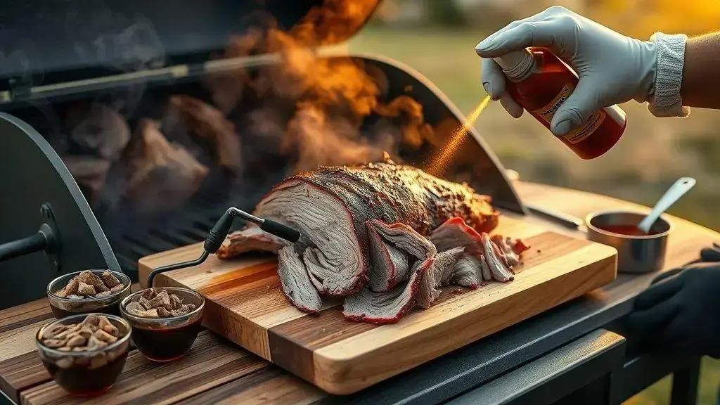 Técnicas de defumação e cozimento para carne suculenta