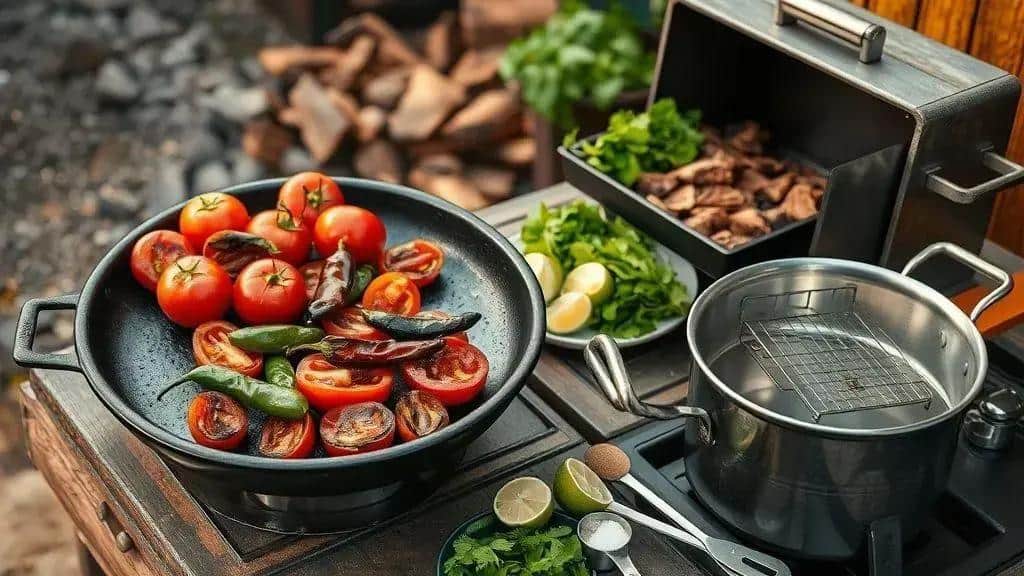 Técnicas de defumação e torra para sabor autêntico