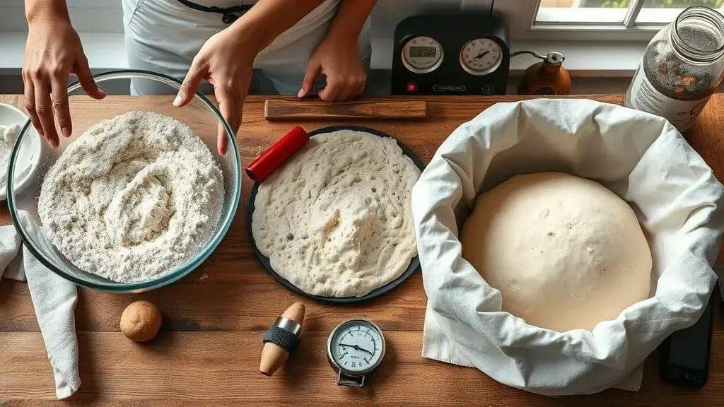 Técnicas de fermentação: autólise, dobragens e tempo de bulk