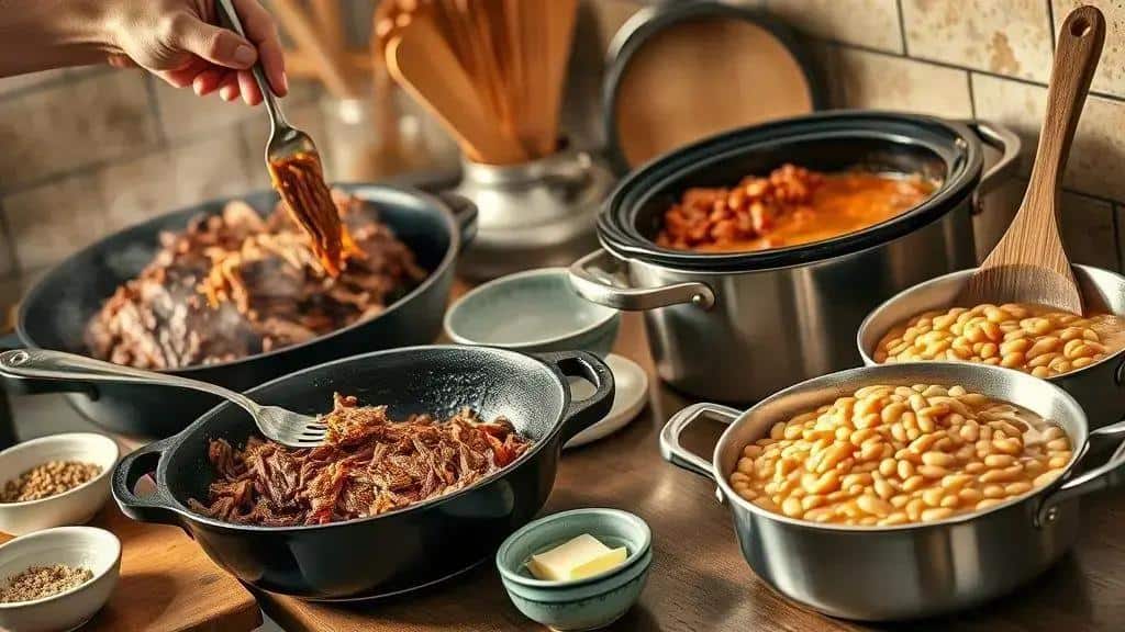 Técnicas para deixar a carne suculenta e o feijão cremoso Técnicas para deixar a carne suculenta e o feijão cremoso