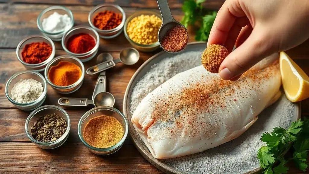 Temperos e mistura Cajun: proporções e substituições