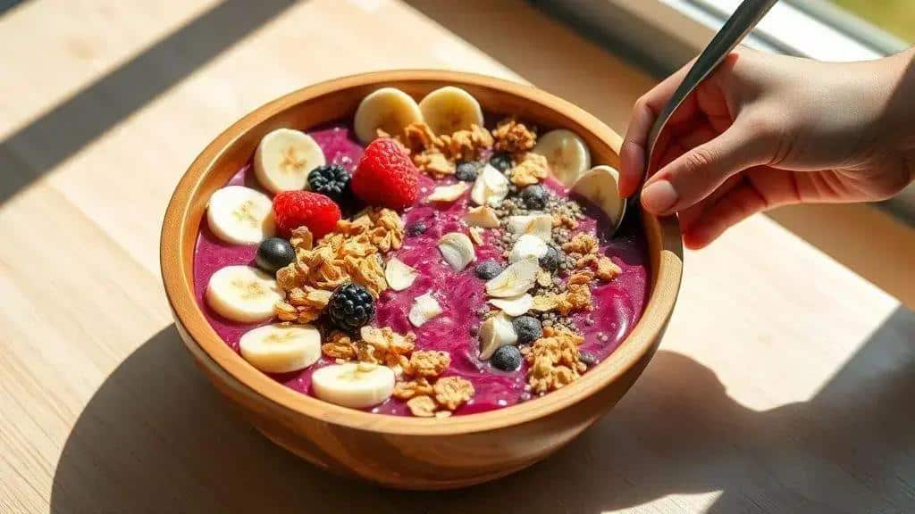 Tigela de Açaí Californiana Costa Oeste acai bowl 3 Tigela de Açaí Californiana Costa Oeste acai bowl