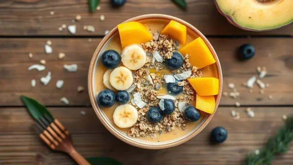 Tigela de Smoothie Tropical Costa Oeste smoothie bowl 5 Tigela de Smoothie Tropical Costa Oeste smoothie bowl