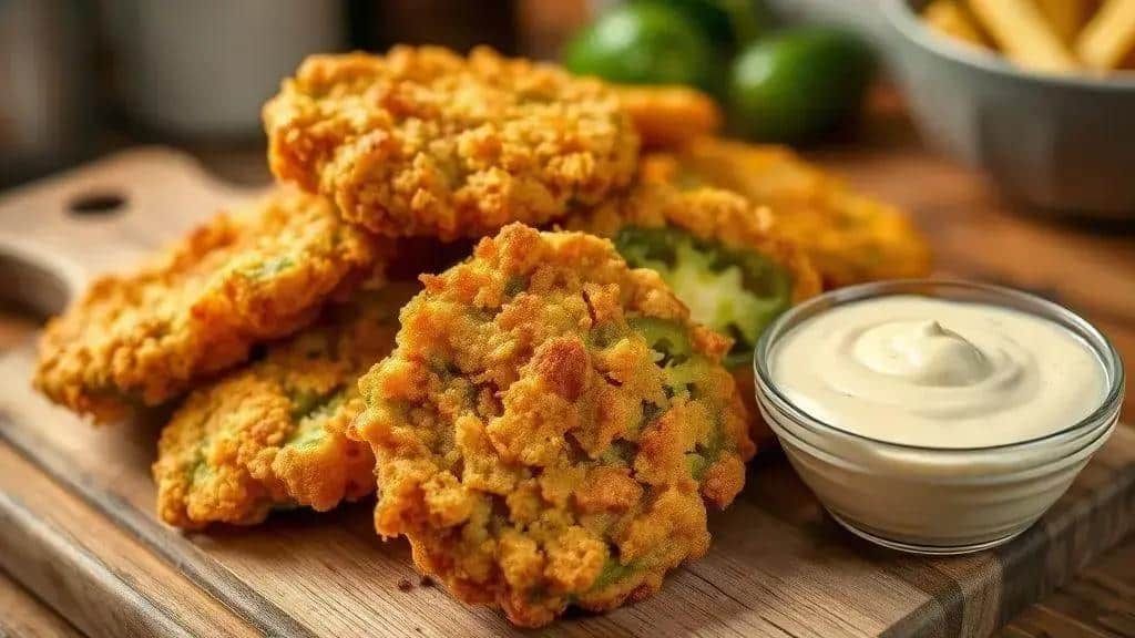 Tomates Verdes Fritos Sul dos EUA fried green tomatoes