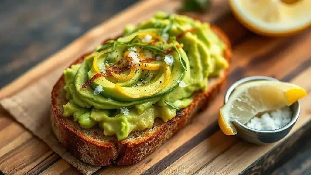 Torrada com Abacate e Limão Costa Oeste avocado toast