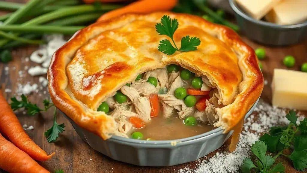 Torta de Frango do Centro-Oeste Midwest chicken pot pie