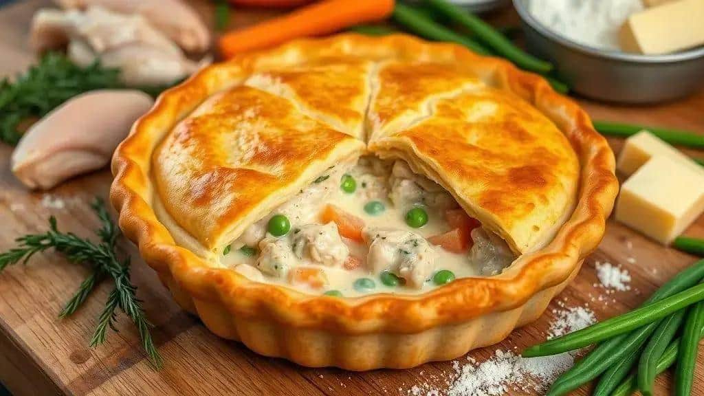 Torta de Frango Tradicional New England chicken pie