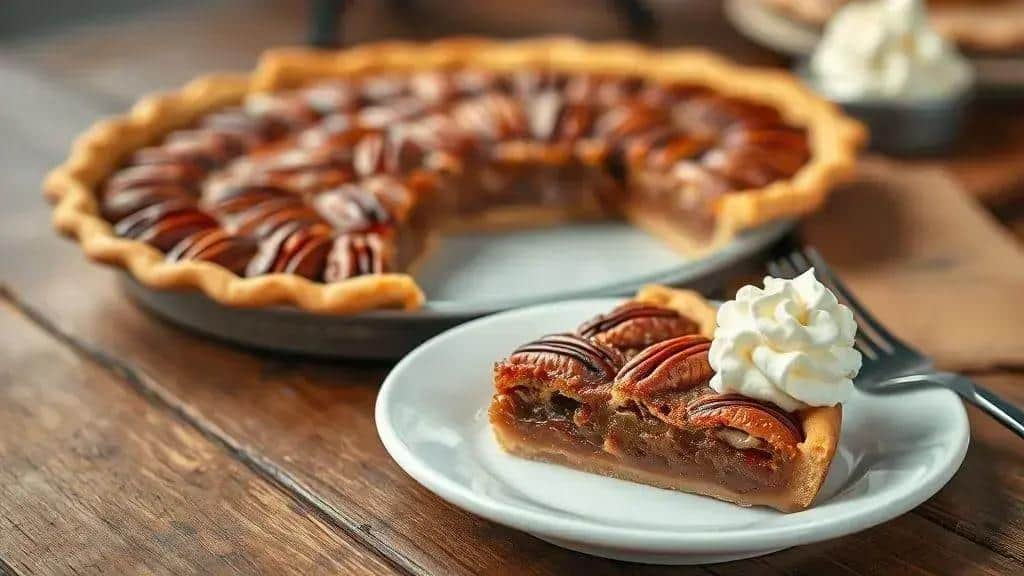 Torta de Noz-Pecã do Sul Sul dos EUA pecan pie