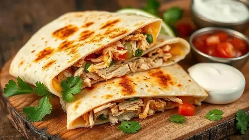 Tortilhas Recheadas com Queijo Texas e Sudoeste quesadillas 4 Tortilhas Recheadas com Queijo Texas e Sudoeste quesadillas