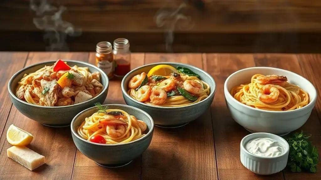 Variações da receita: camarão, versão vegetariana e opções mais leves