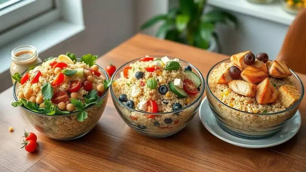 Variações da receita: vegana, mediterrânea e com proteína