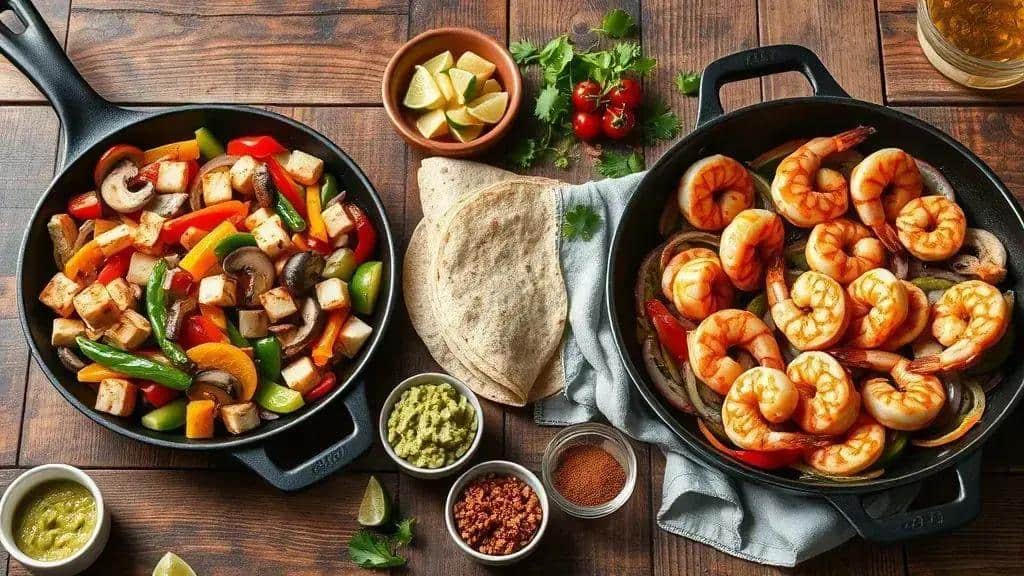Variações da receita: versões vegetarianas e com frutos do mar Variações da receita: versões vegetarianas e com frutos do mar