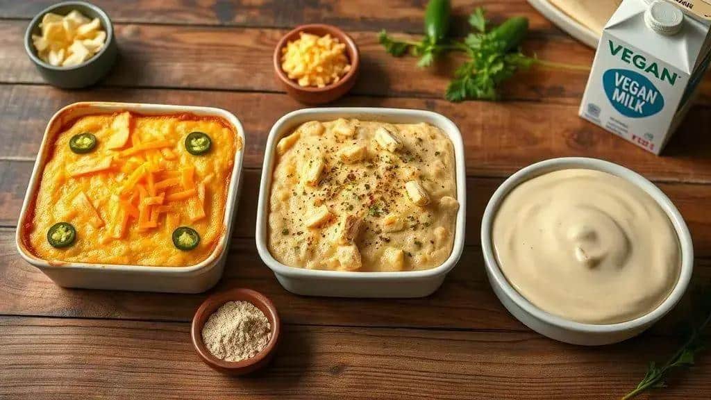 Variações do corn pudding: queijos, pimenta e opções veganas