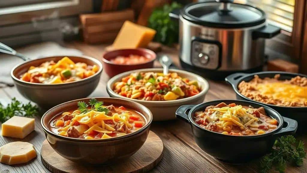 Variações do goulash americano: versões com queijo, legumes e carne moída