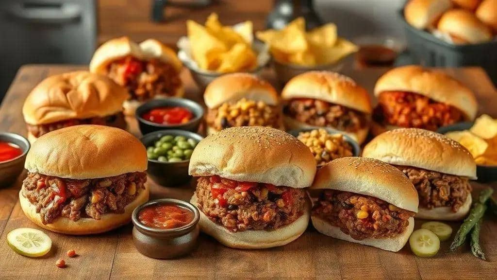 Variações do sloppy joes: versões regionais e vegetarianas