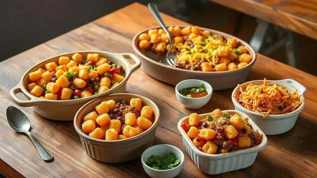 Variações do tater tot hotdish: versões vegetarianas e regionais