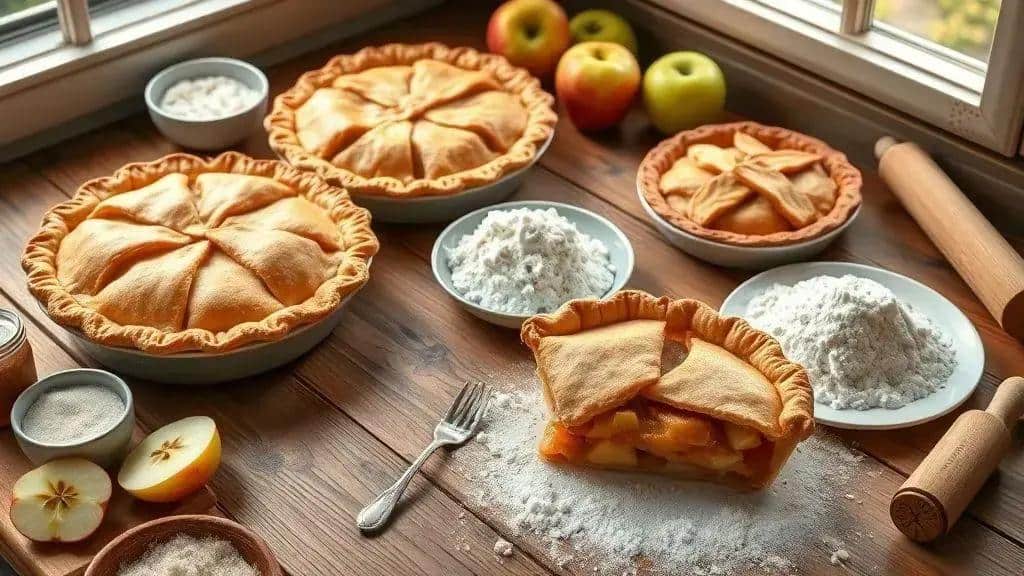 Variações e adaptações da apple pie (vegana, sem glúten)