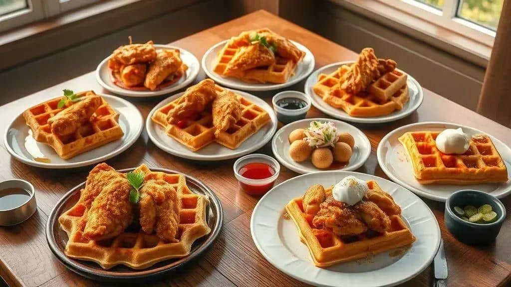 Variações e adaptações regionais do chicken and waffles