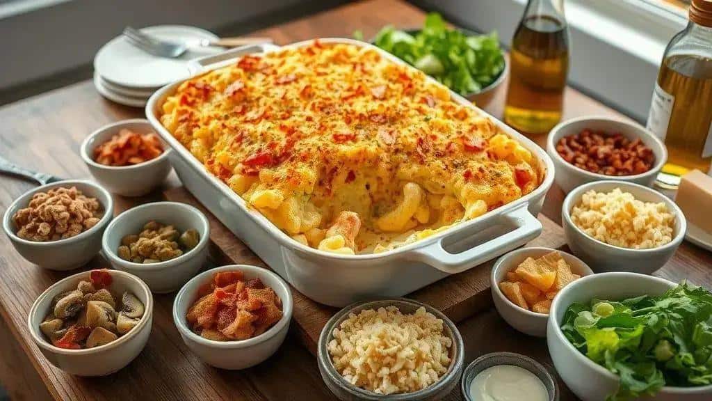 Variações e complementos para New England macaroni and cheese