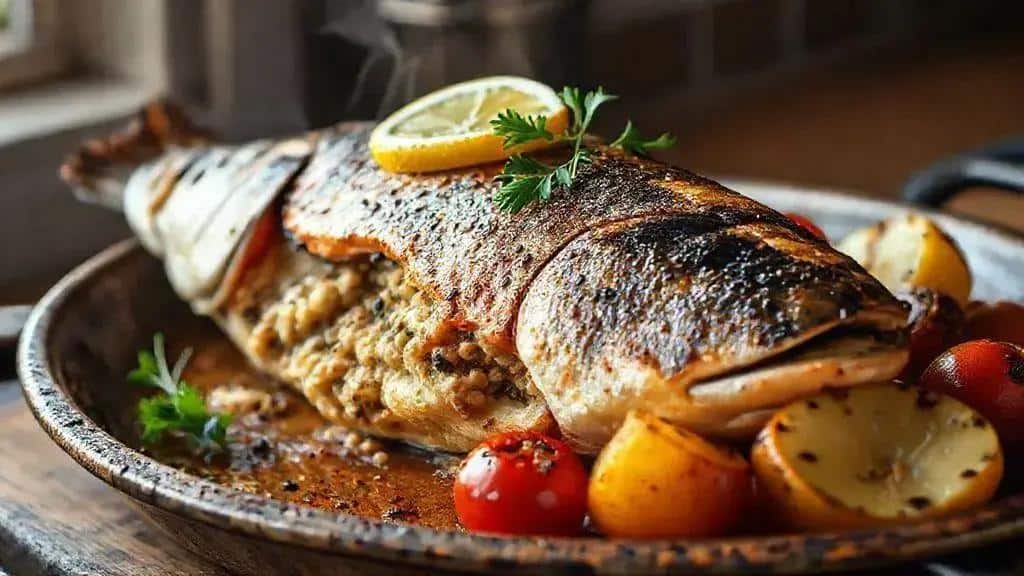 Como preparar peixe recheado de forno passo a passo Como preparar peixe recheado de forno passo a passo