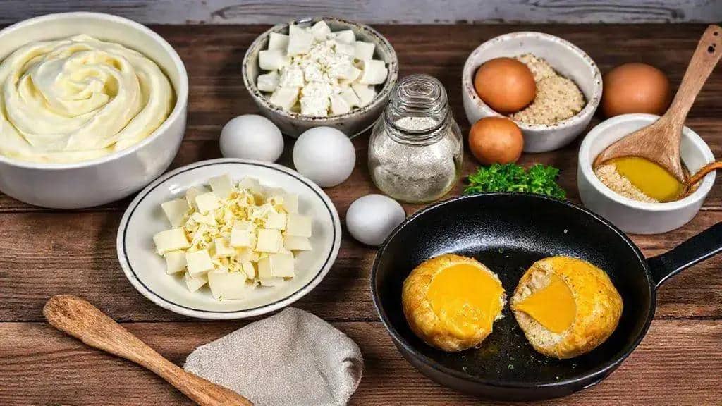 Ingredientes da bolinha de queijo recheada
