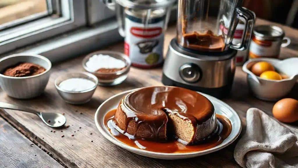 Pudim de Chocolate de Liquidificador 1 Pudim de Chocolate de Liquidificador