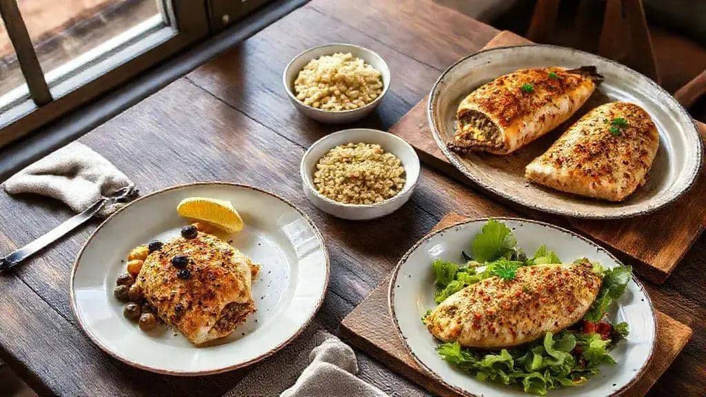 Variações do peixe recheado de forno e acompanhamento ideal