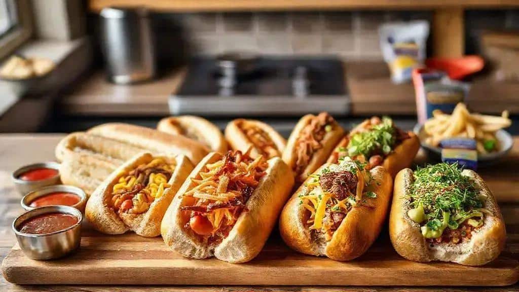 Variações e recheios para pão de cachorro quente